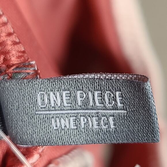 NWT Aerie One Piece Swimsuit Pale Pink Textured Ribbed Halter Neck Size M - Picture 6 of 15